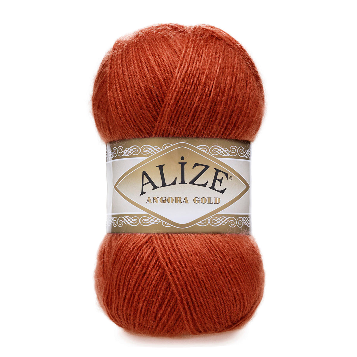 Alize Angora Gold 36 Terakotos – pūkuoti akrilo ir vilnos siūlai