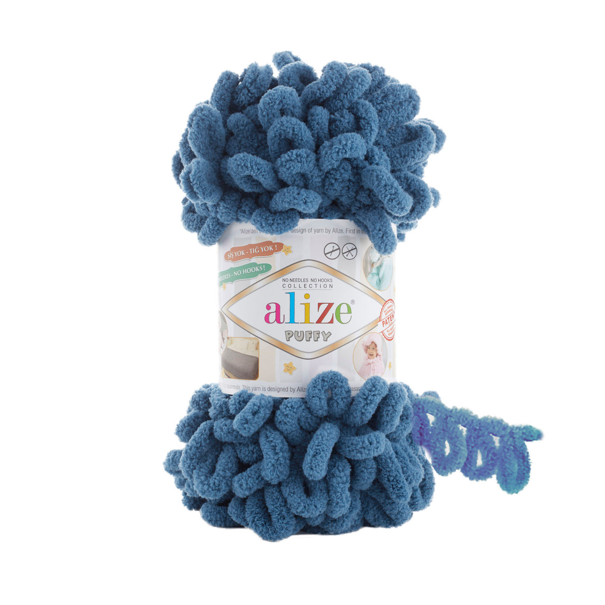 Alize Puffy 637 Dziļjūras – dzija ar cilpām