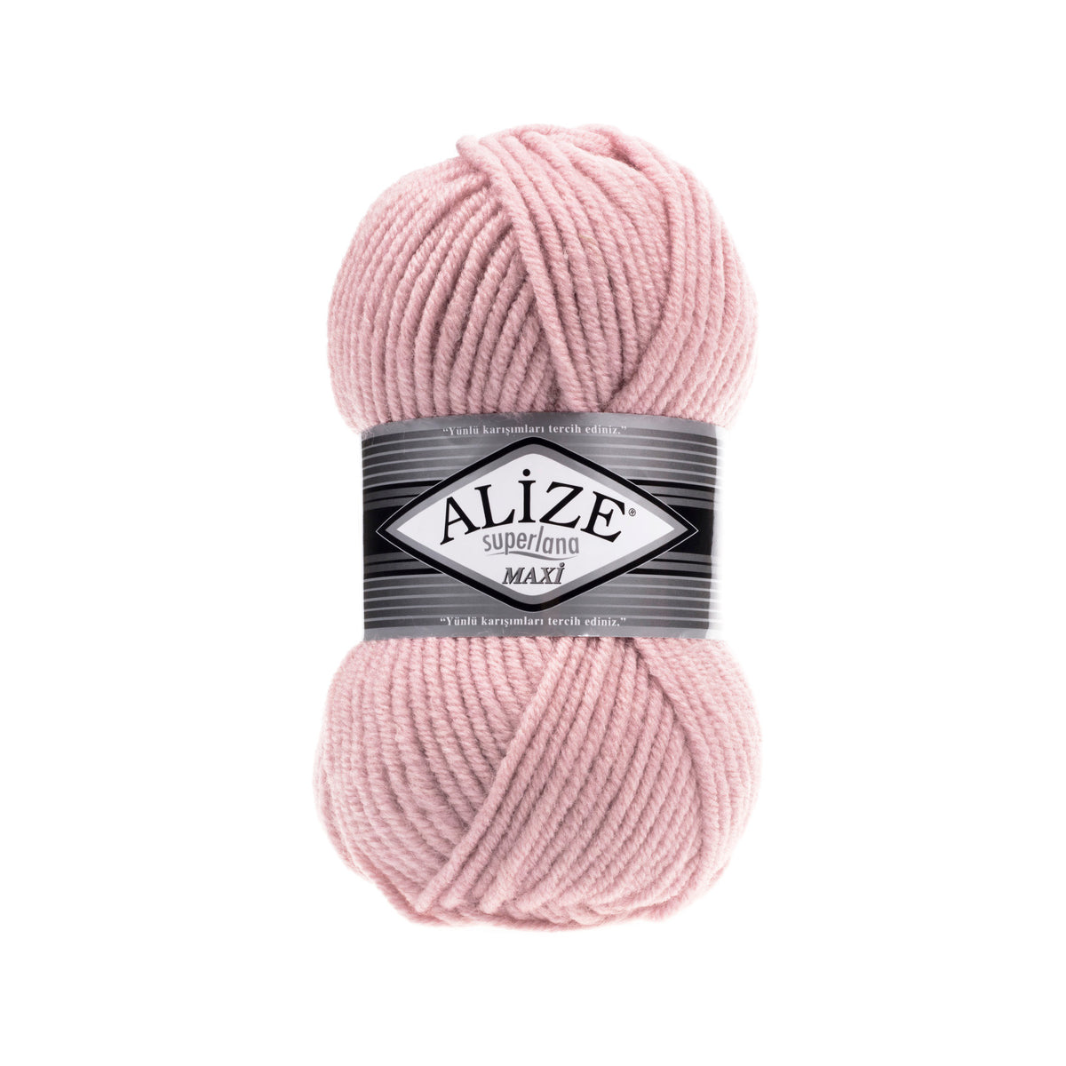 Alize Superlana Maxi 161 Пудровый – толстая пряжа с шерстью