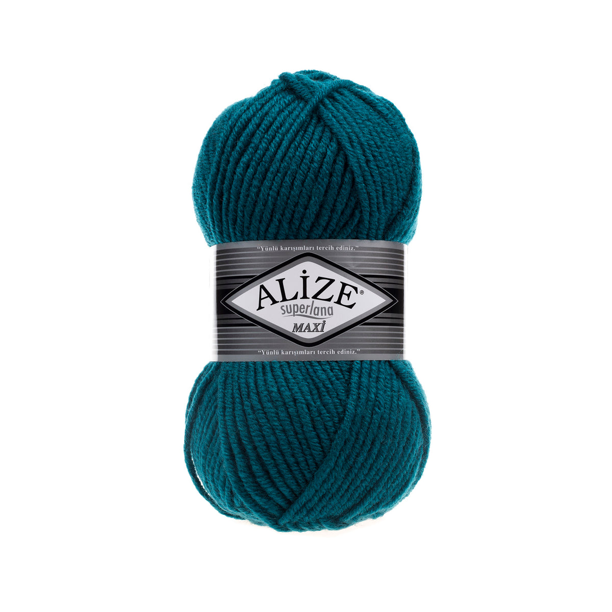 Alize Superlana Maxi 212 Петроль – толстая пряжа с шерстью