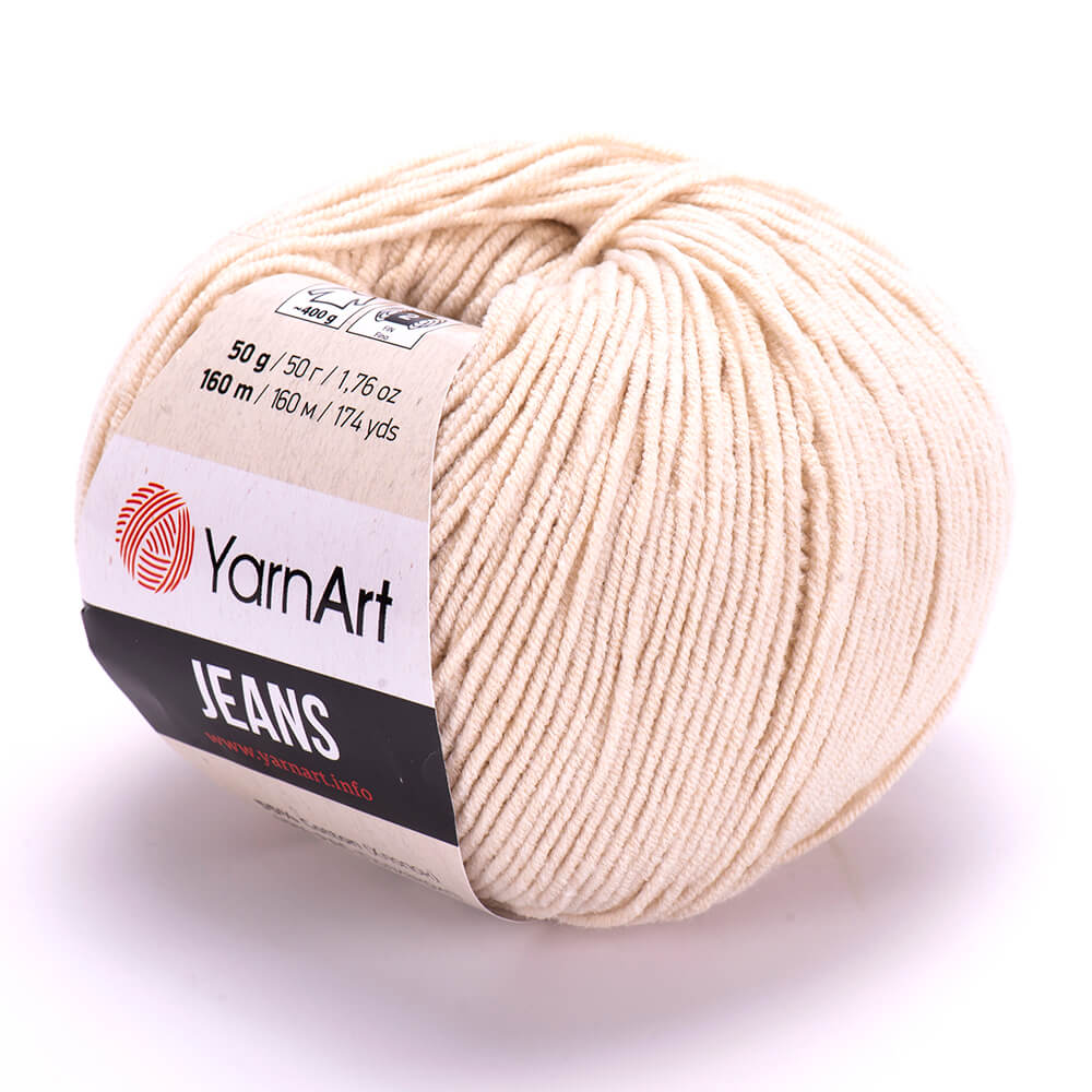 YarnArt Jeans 05 Телесный – хлопковая пряжа для амигуруми