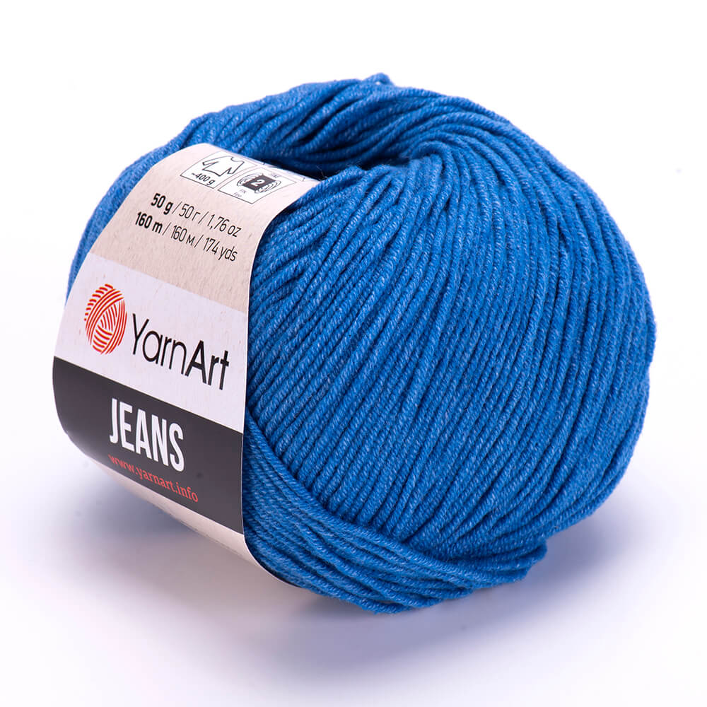 YarnArt Jeans 16 Кобальтовый – хлопковая пряжа для амигуруми