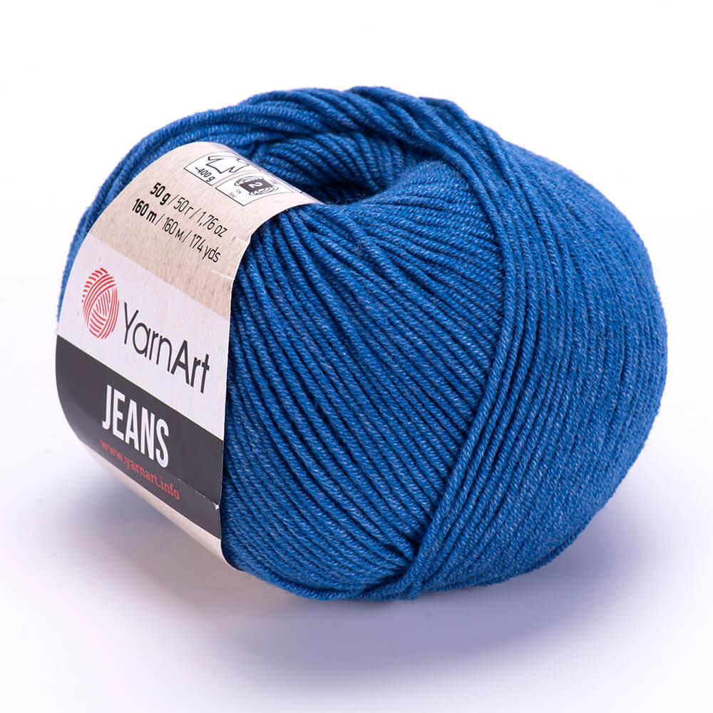 YarnArt Jeans 17 Кобальтовый – хлопковая пряжа для амигуруми