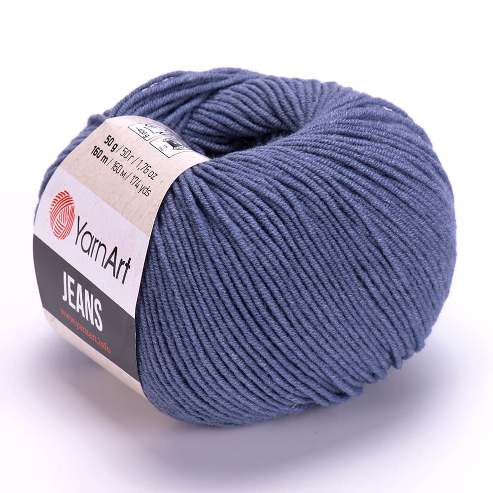 YarnArt Jeans 68 Джинсовый – хлопковая пряжа для амигуруми