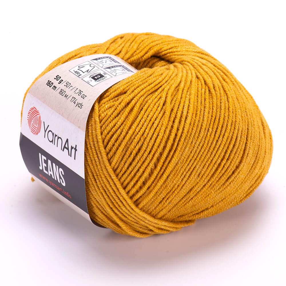 YarnArt Jeans 84 Мандариновый – хлопковая пряжа для амигуруми