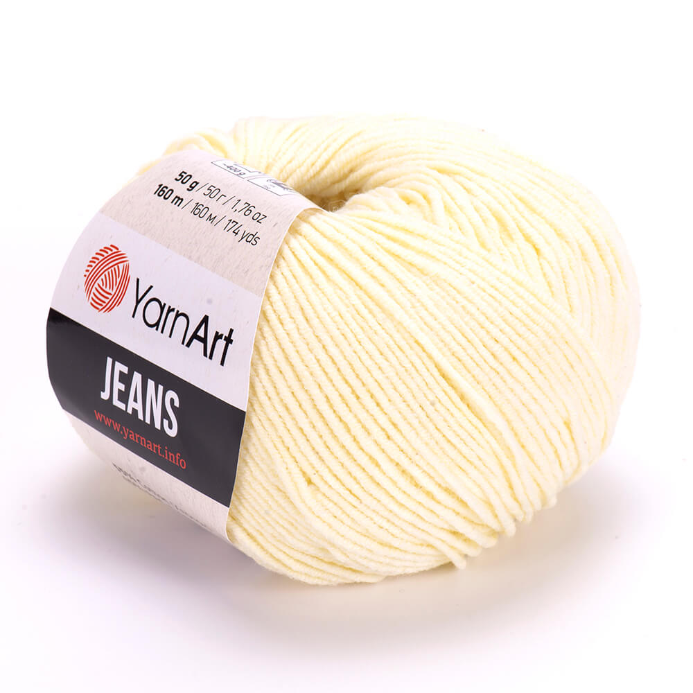 YarnArt Jeans 86 Ванильный – хлопковая пряжа для амигуруми