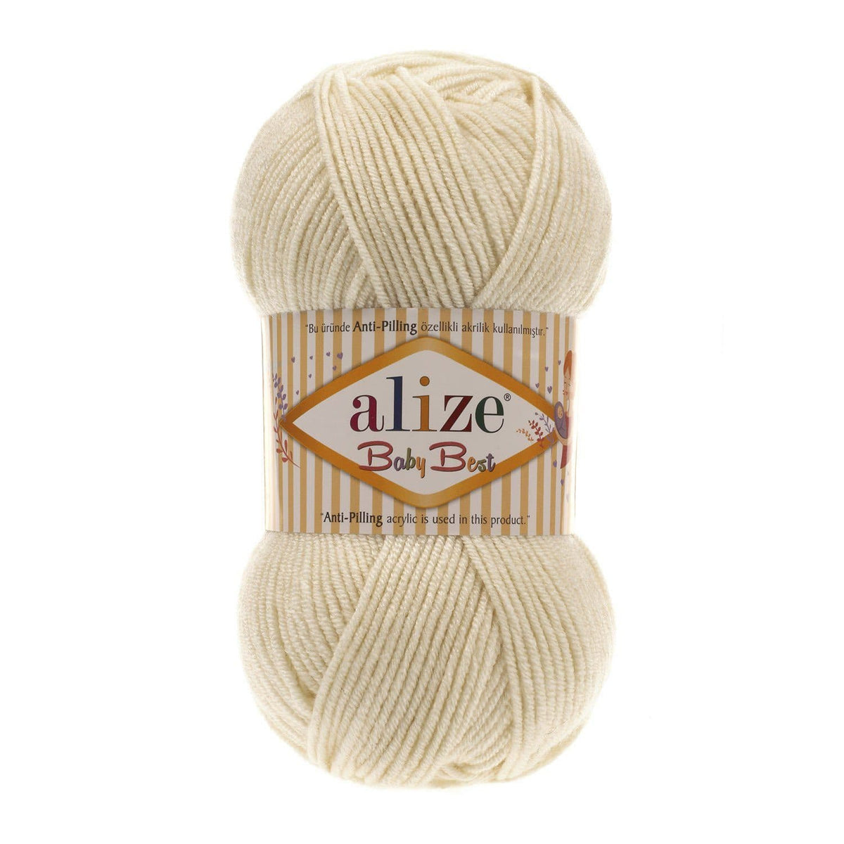 Alize Baby Best 01 Vanilje – bambusega beebilõng