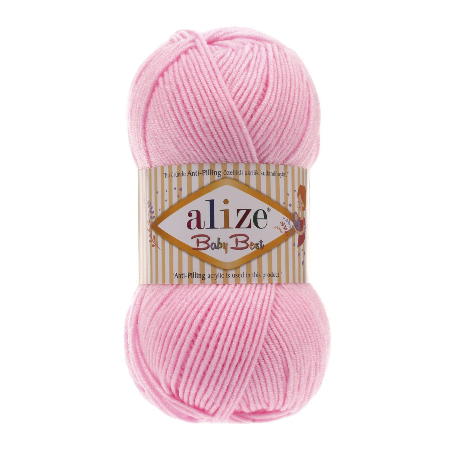 Alize Baby Best 191 Baby Pink – bamboo acrylic baby yarn
