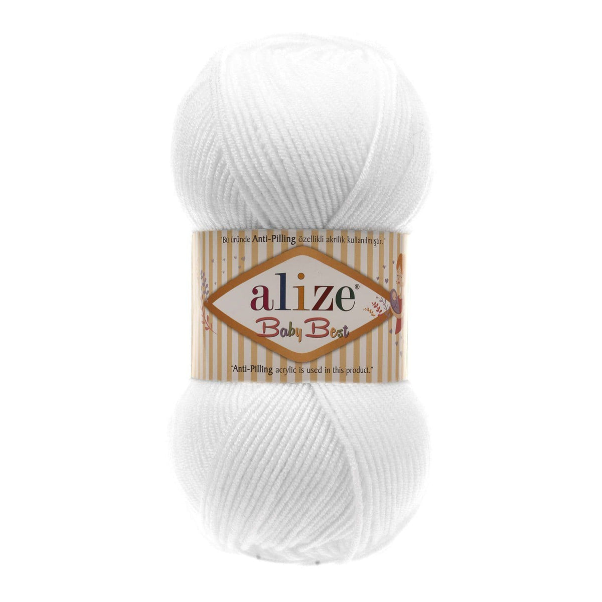 Alize Baby Best 55 Valge – bambusega beebilõng