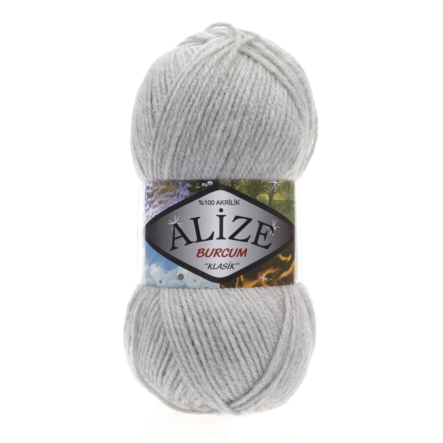 Alize Burcum Klasik Burcum Klasik Light Grey Melange (208)