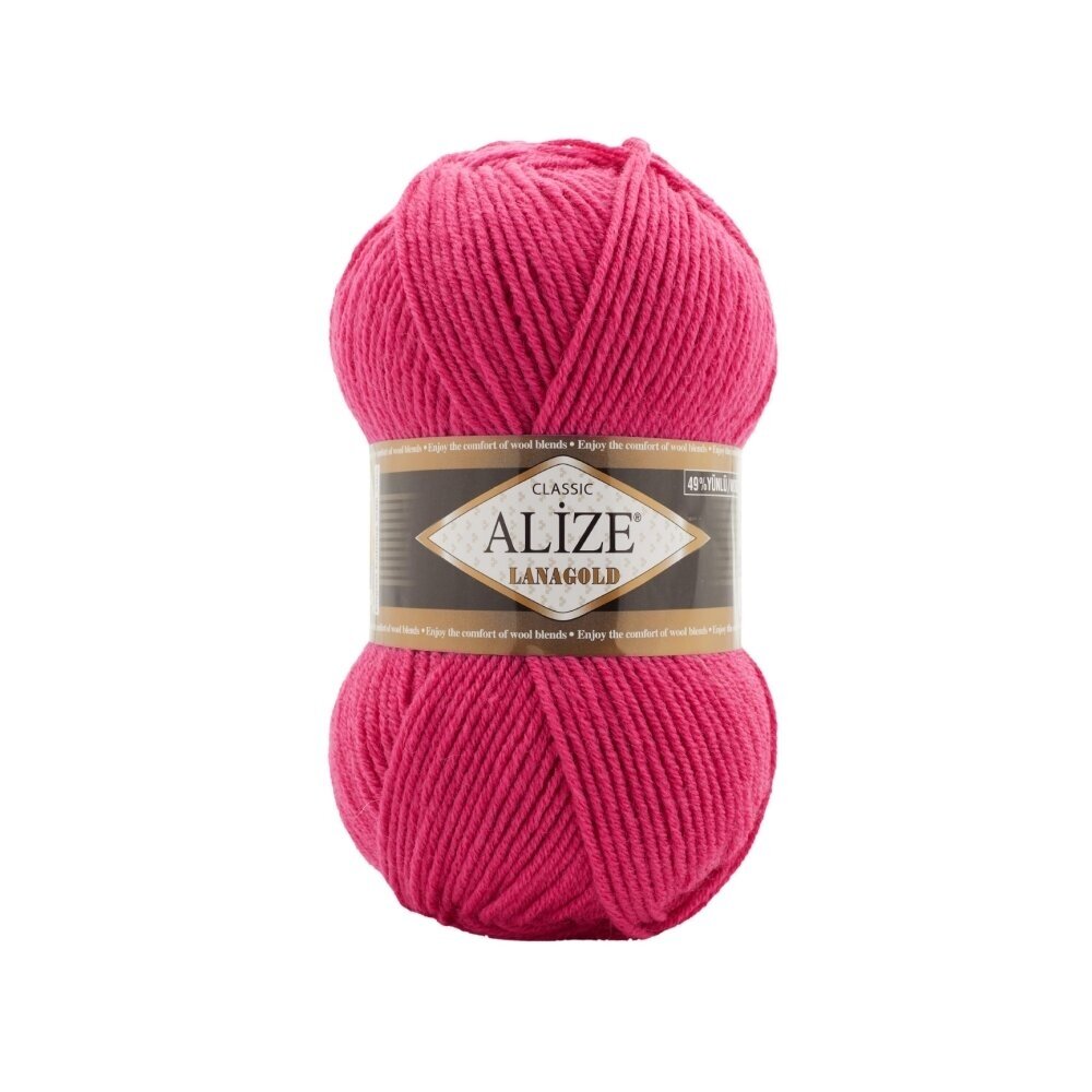 Alize Lanagold Classic 798 Малиновый – шерсть с акрилом