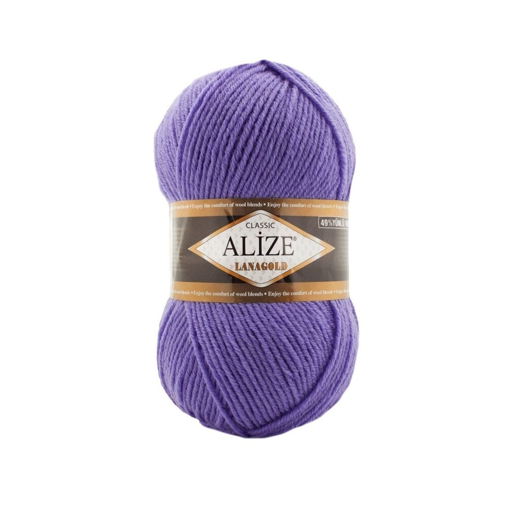 Alize Lanagold Classic 851 Фиолетовый – шерсть с акрилом