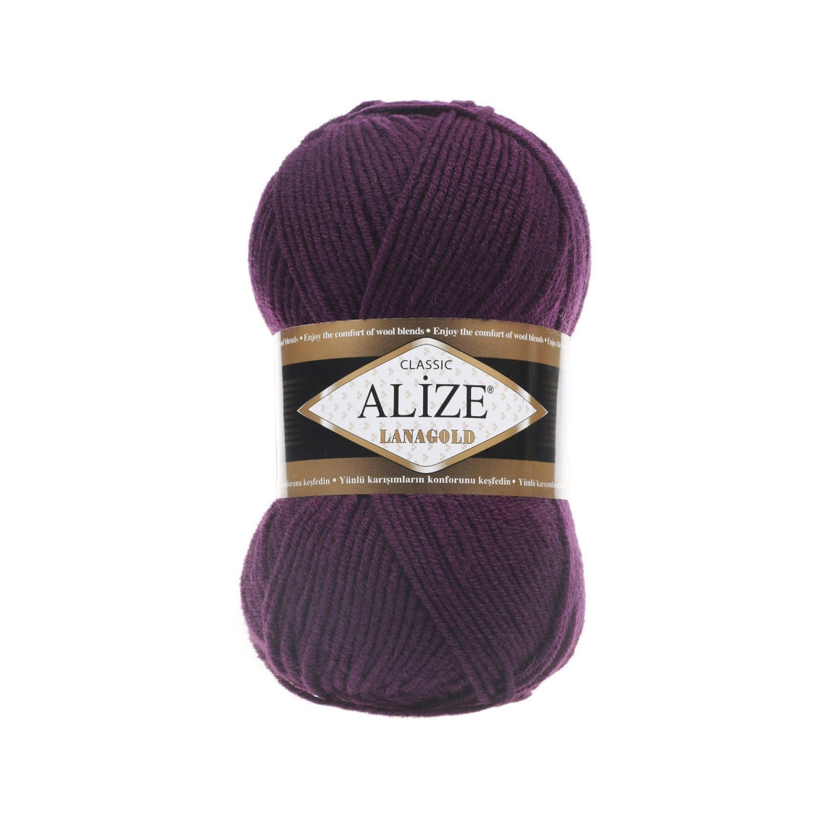 Alize Lanagold Classic 111 Тёмно-сливовый – шерсть с акрилом
