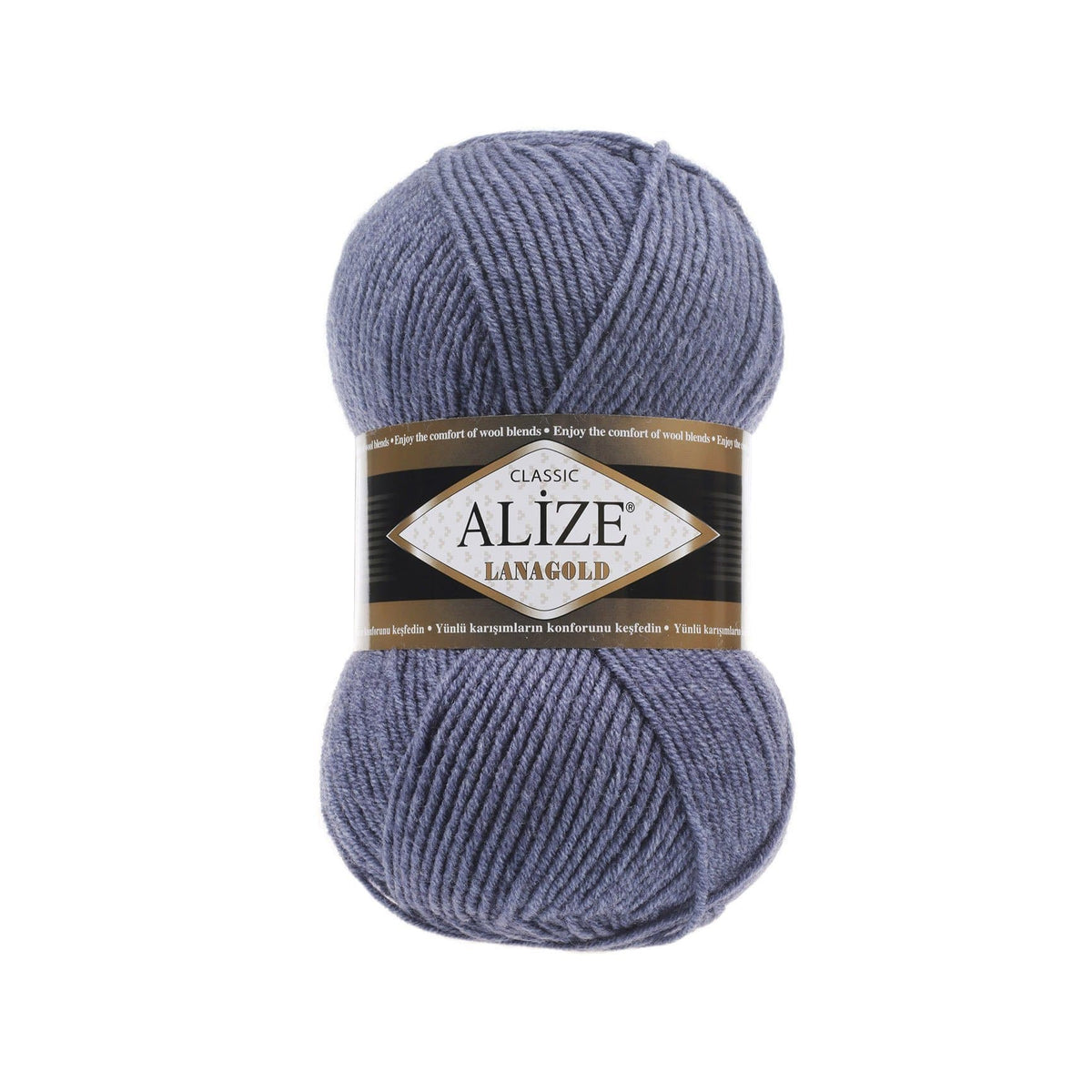 Alize Lanagold Classic 203 Джинсовый меланж – шерсть с акрилом
