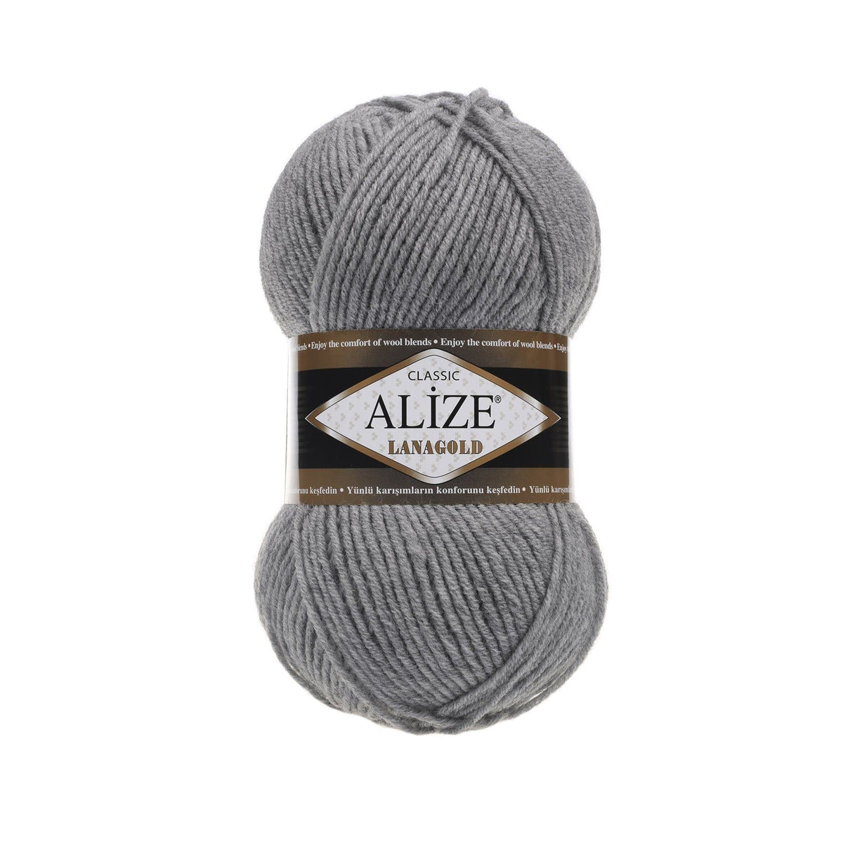 Alize Lanagold Classic 21 Серый меланж – шерсть с акрилом