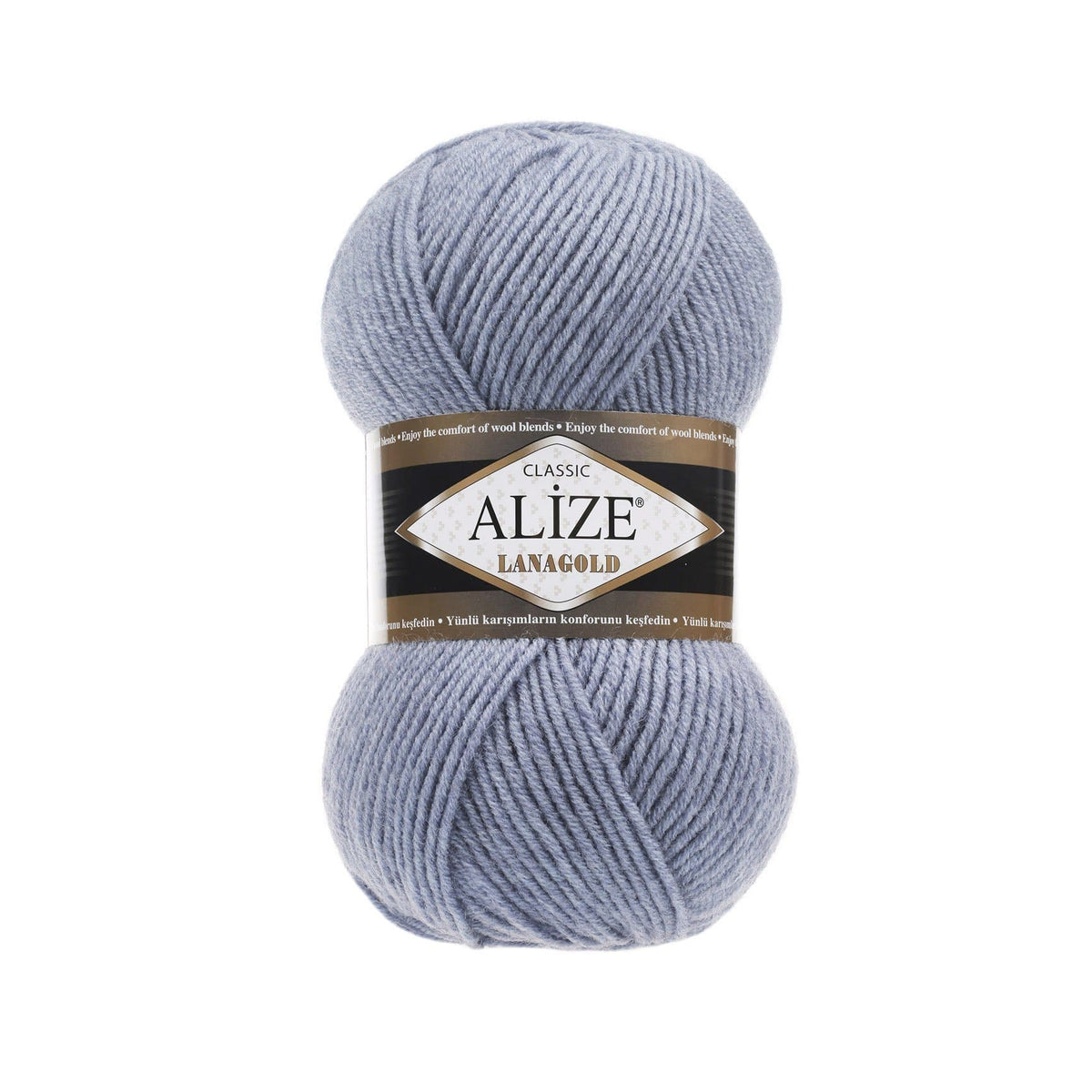 Alize Lanagold Classic 221 Светлый джинсовый меланж – шерсть с акрилом