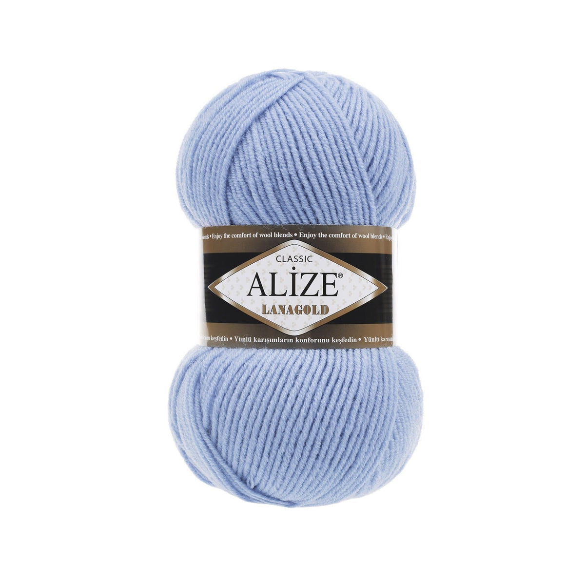 Alize Lanagold Classic 40 Голубой – шерсть с акрилом