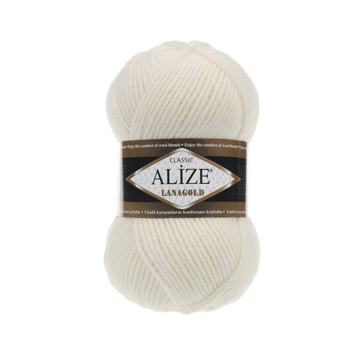 Alize Lanagold Classic 62 Слоновая кость – шерсть с акрилом