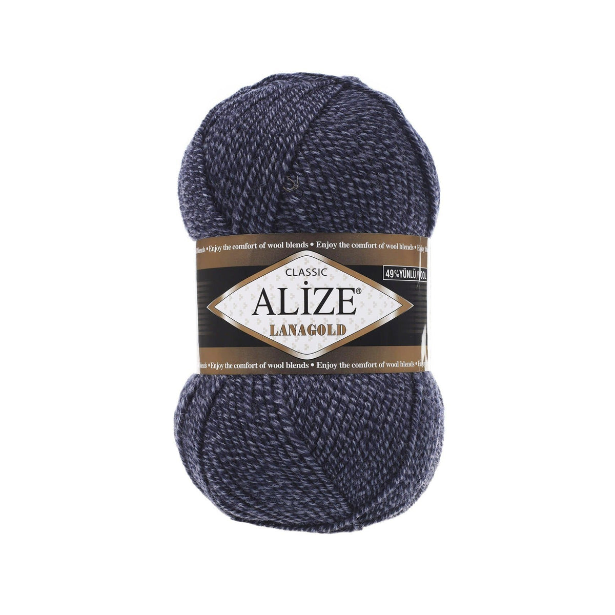 Alize Lanagold Classic 901 Тёмно-синий – шерсть с акрилом