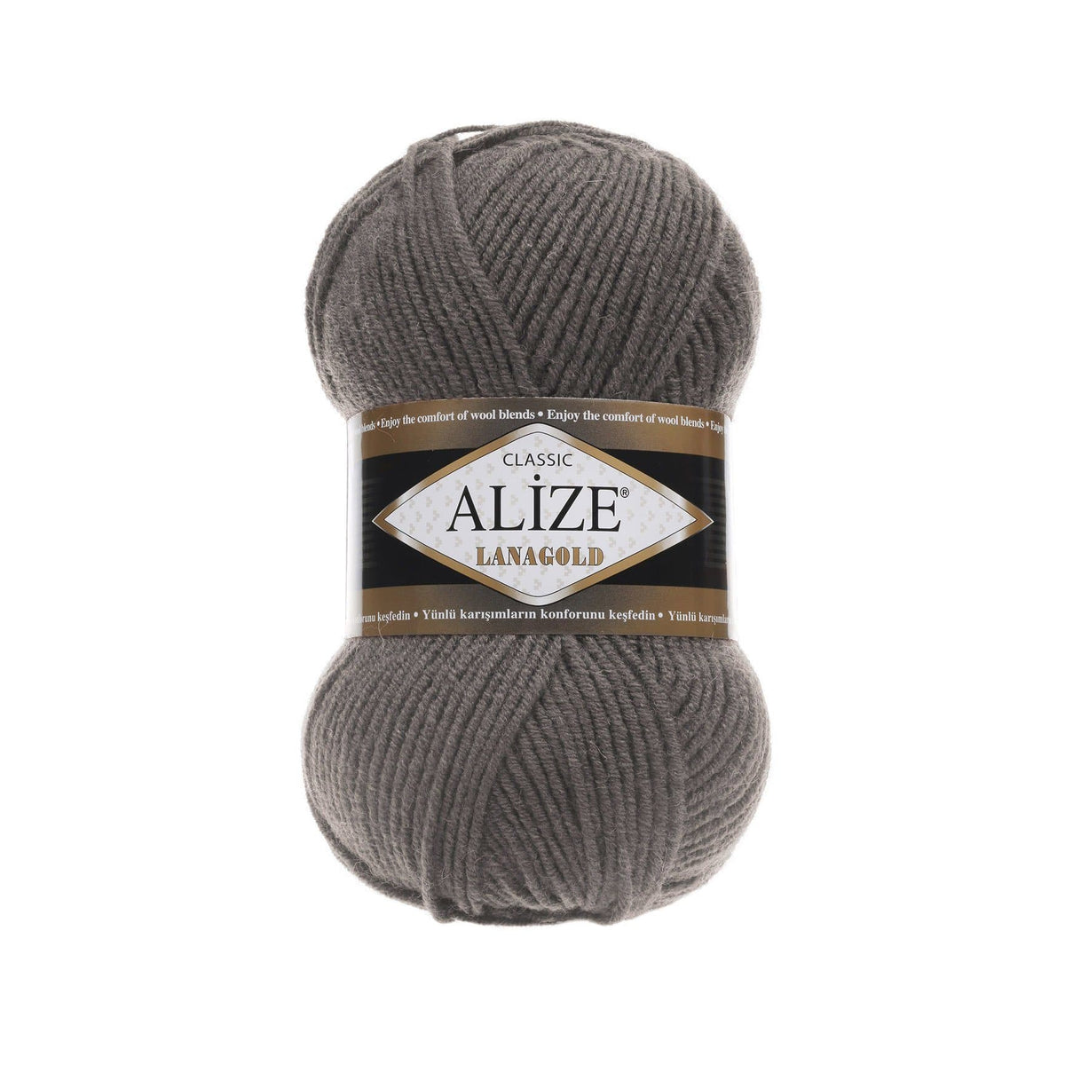 Alize Lanagold Classic 348 Угольно-серый – шерсть с акрилом