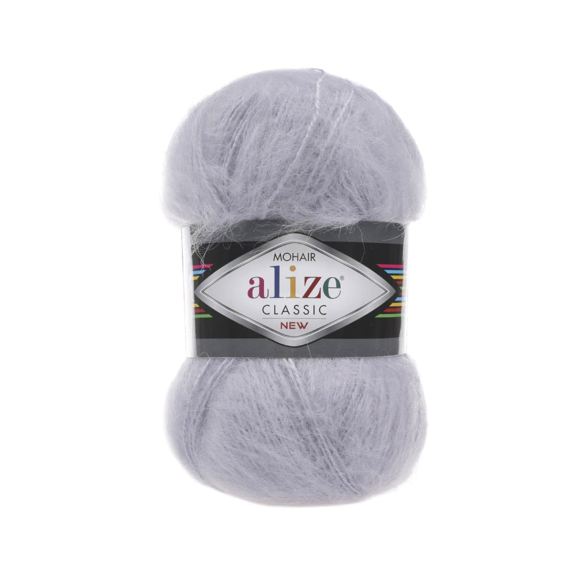 Alize Mohair Classic 52 Pilka – akrilo siūlai su moheriu ir vilna