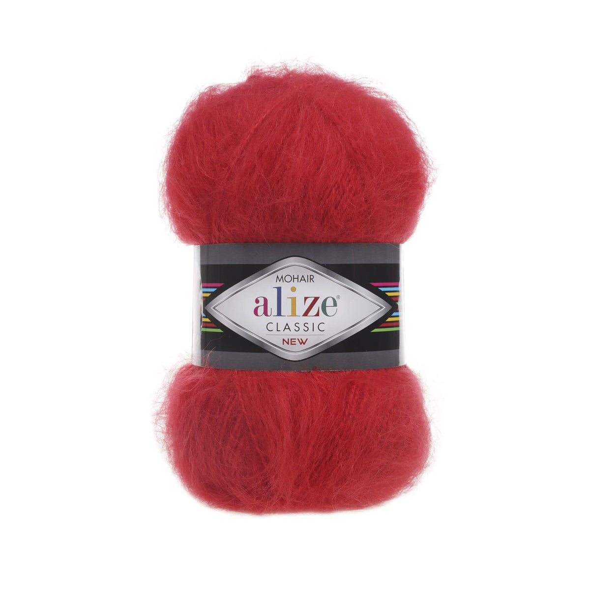 Alize Mohair Classic 56 Raudona – akrilo siūlai su moheriu ir vilna