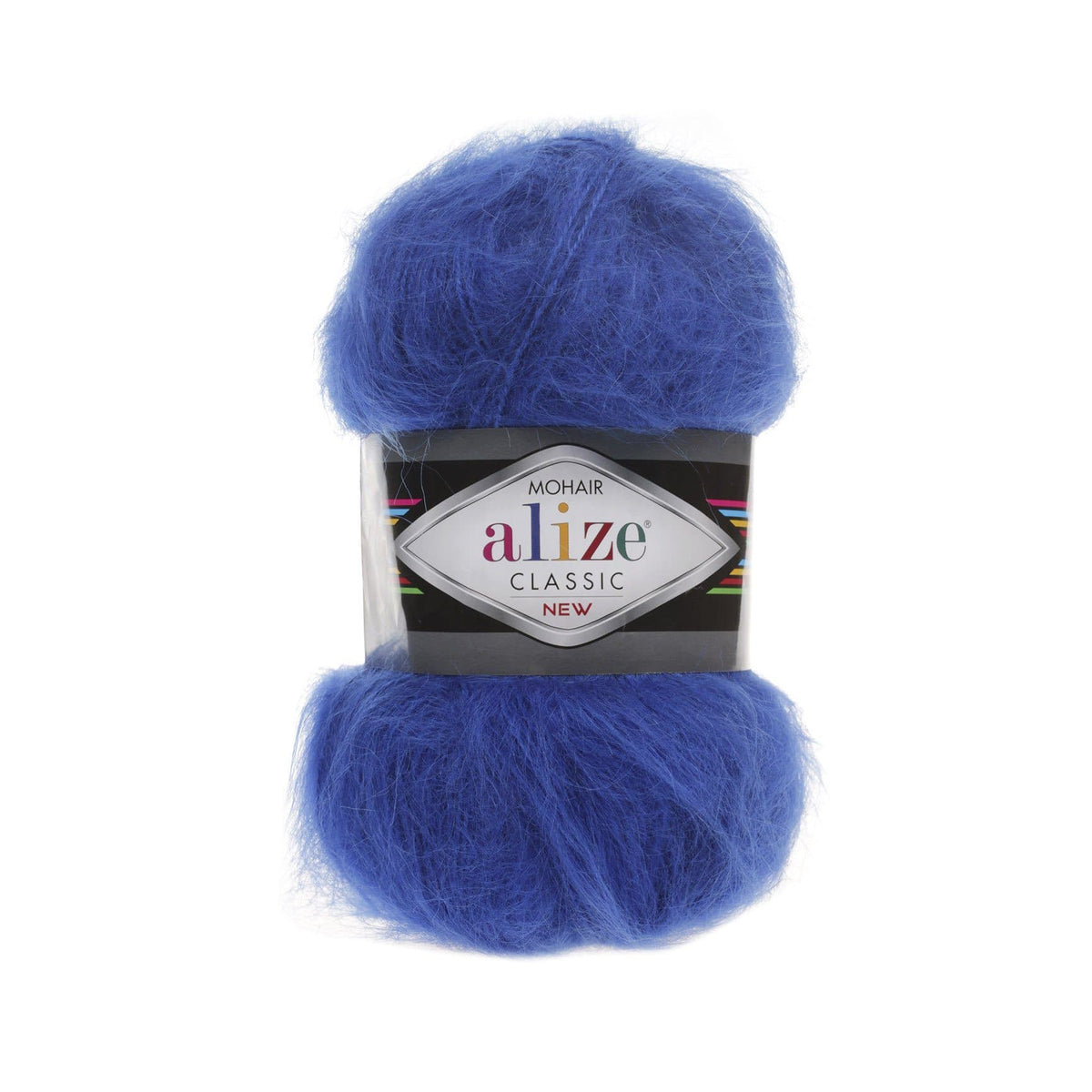 Alize Mohair Classic 141 Karališka mėlyna – akrilo siūlai su moheriu ir vilna