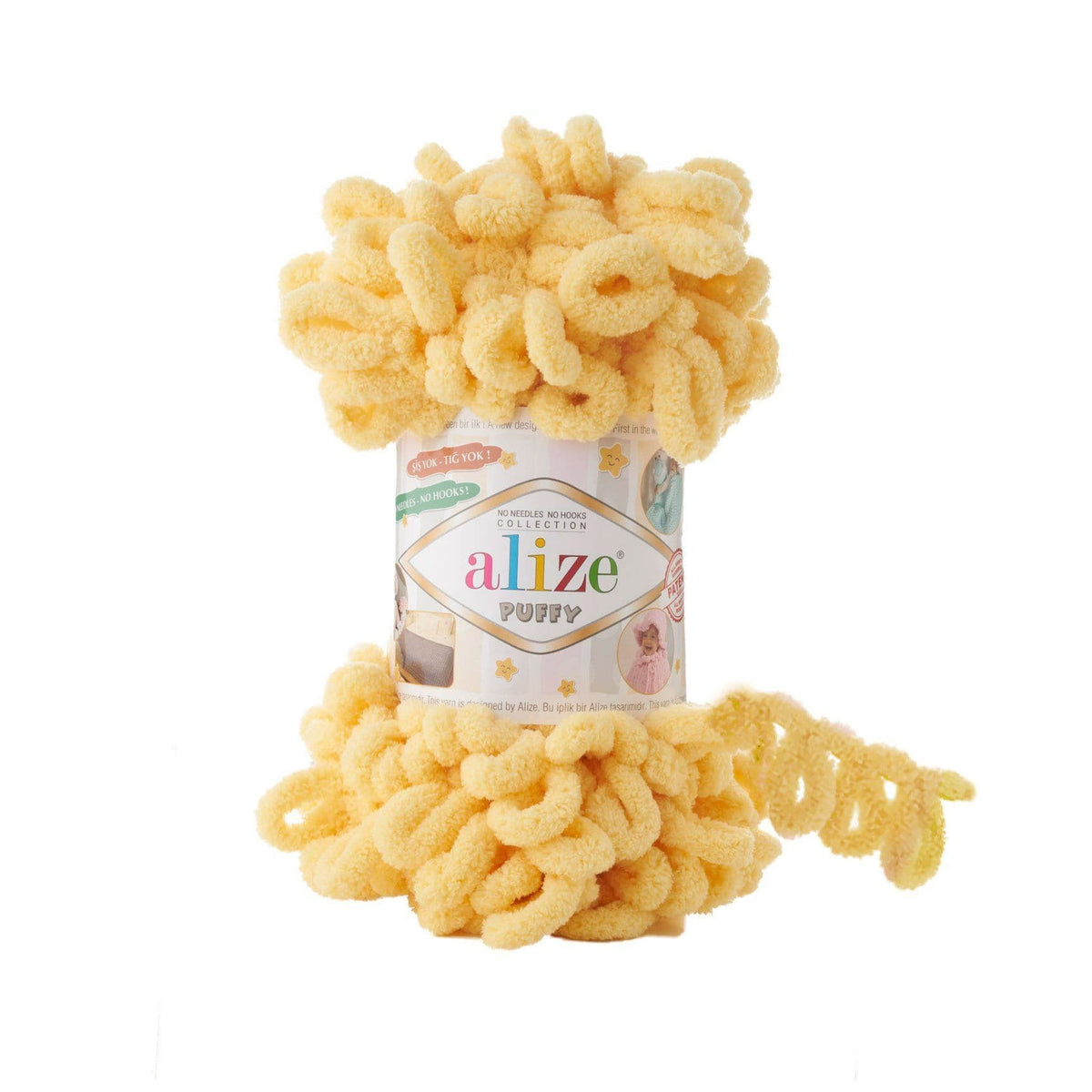 Alize Puffy 509 Sviesta – dzija ar cilpām