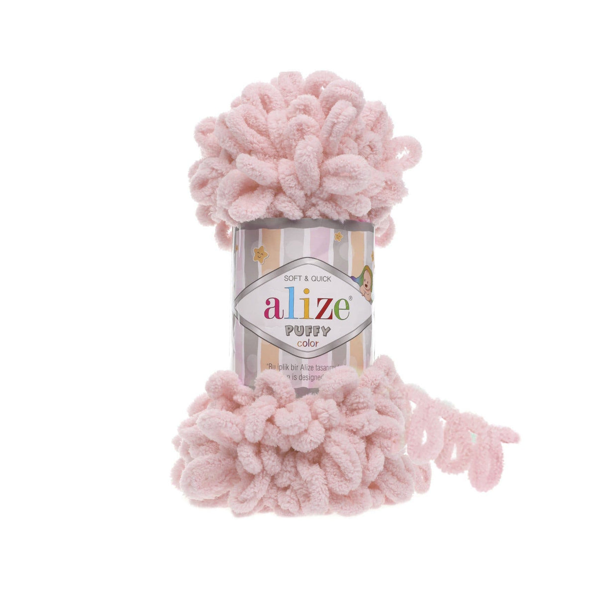 Alize Puffy 161 Pūdera – dzija ar cilpām