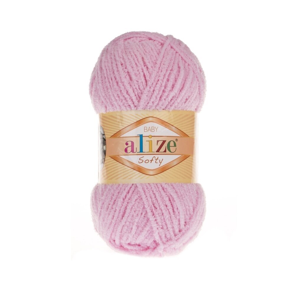 Alize Softy Baby 185 Rose layette – fil peluche bébé