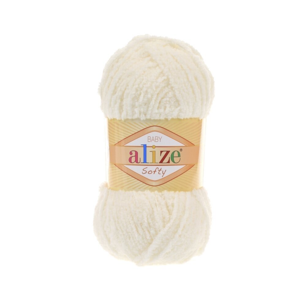 Alize Softy Baby 62 Crème – fil peluche bébé