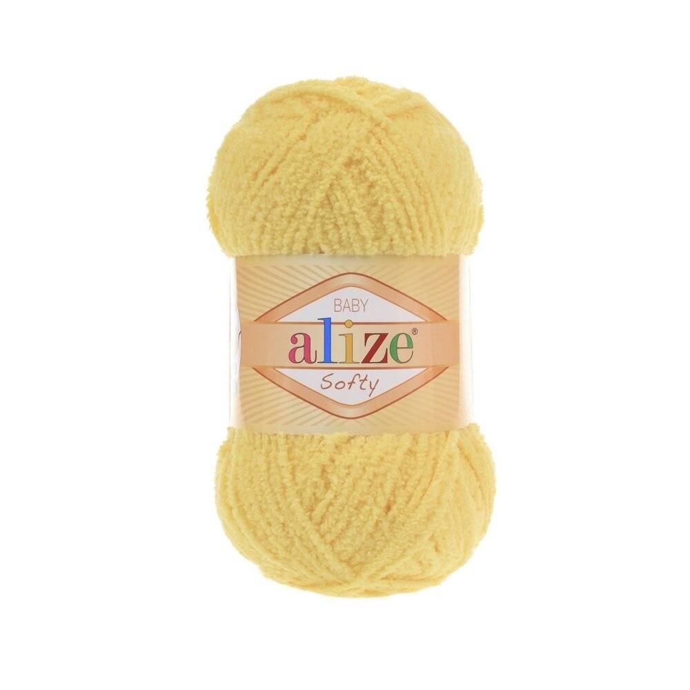 Alize Softy Baby 187 Jaune clair – fil peluche bébé