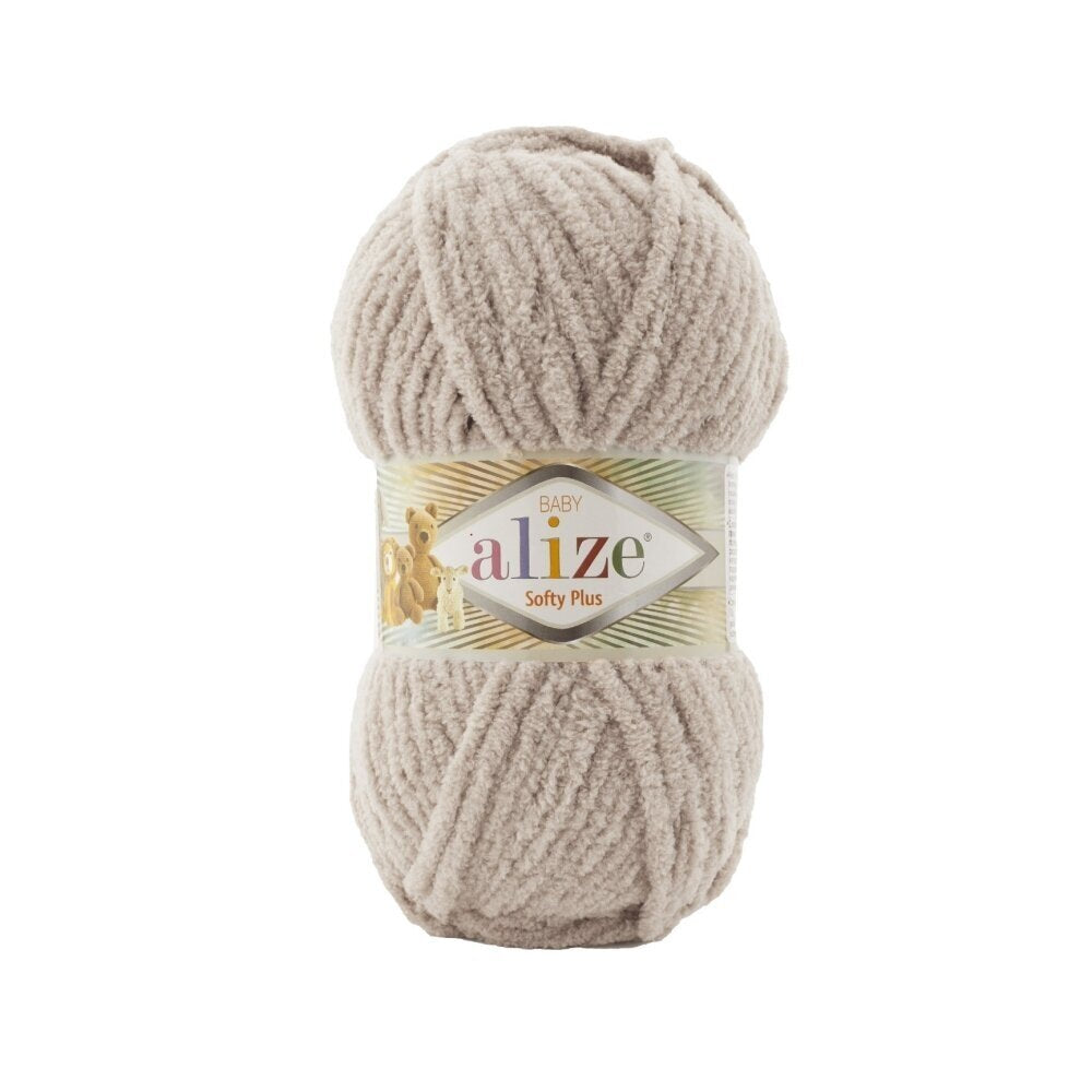 Alize Softy Plus 115 Beige – mjukt frottéliknande garn