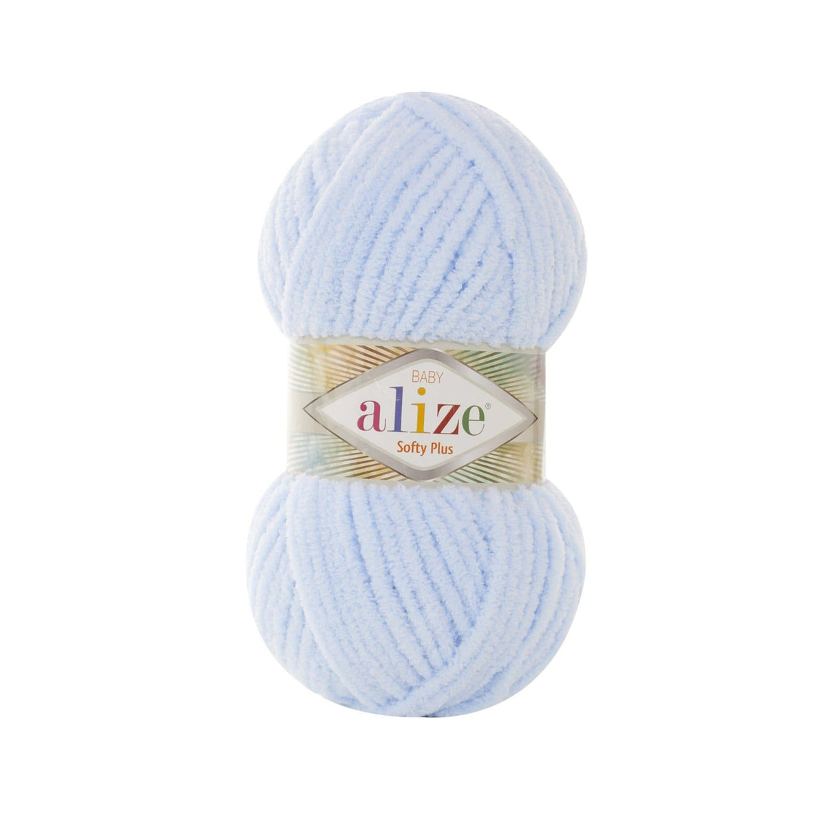 Alize Softy Plus 183 Isblå – mjukt frottéliknande garn