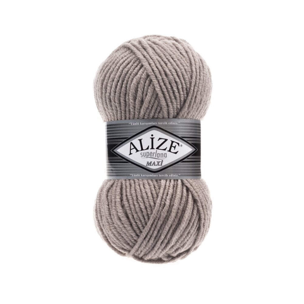 Alize Superlana Maxi 541 Норковый – толстая пряжа с шерстью