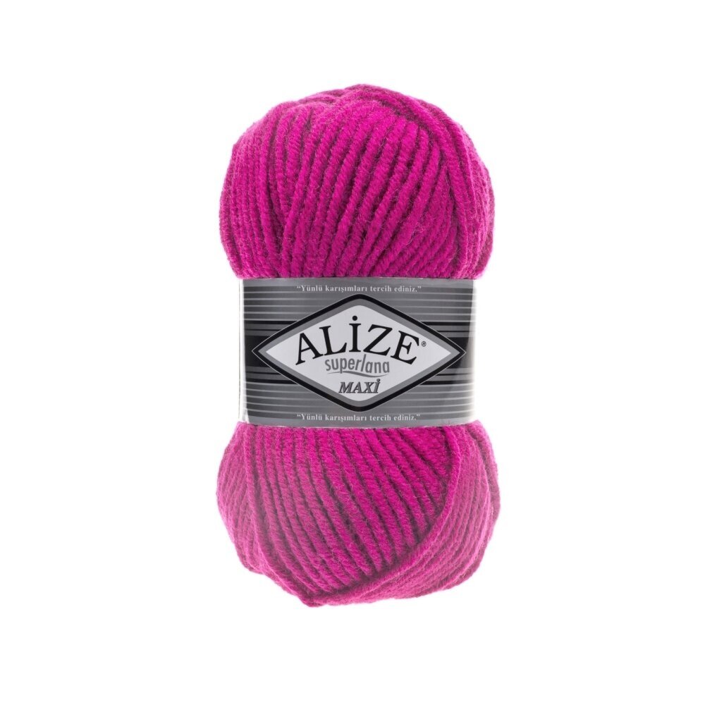 Alize Superlana Maxi 149 Фуксия – толстая пряжа с шерстью