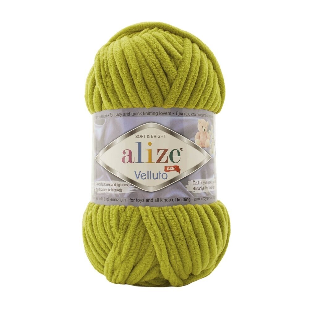 Alize Velluto 11 Lime – ciniglia spessa