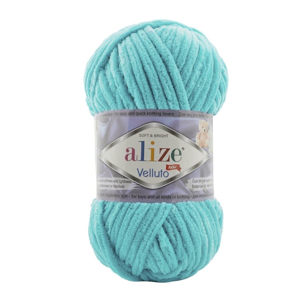 Alize Velluto 490 Acqua – ciniglia spessa
