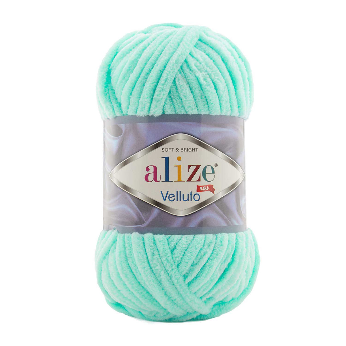 Alize Velluto 19 Spuma di mare – ciniglia spessa