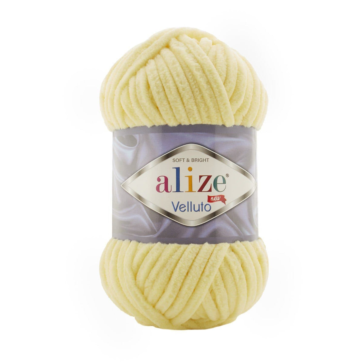 Alize Velluto 13 Giallo chiaro – ciniglia spessa