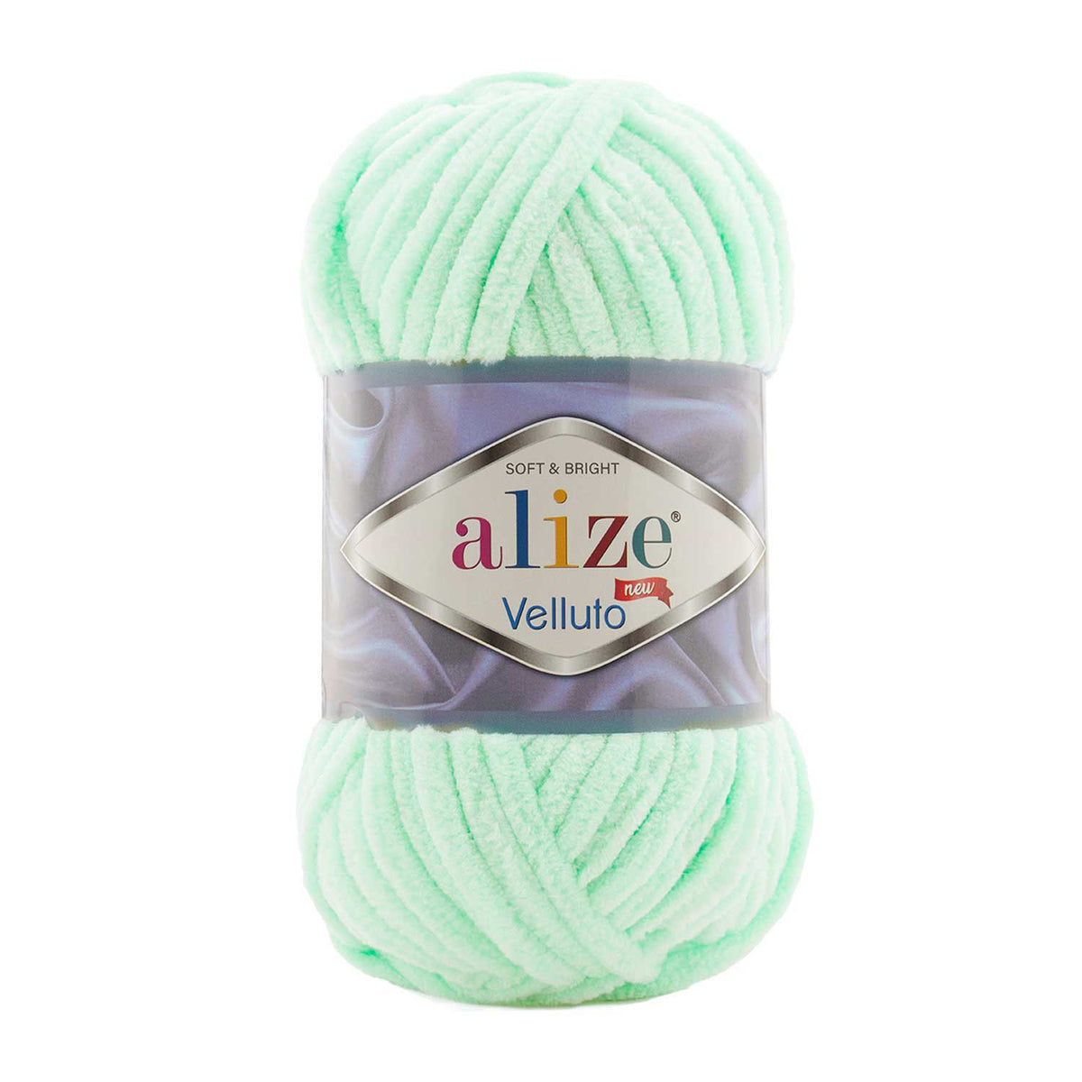 Alize Velluto 464 Menta – ciniglia spessa