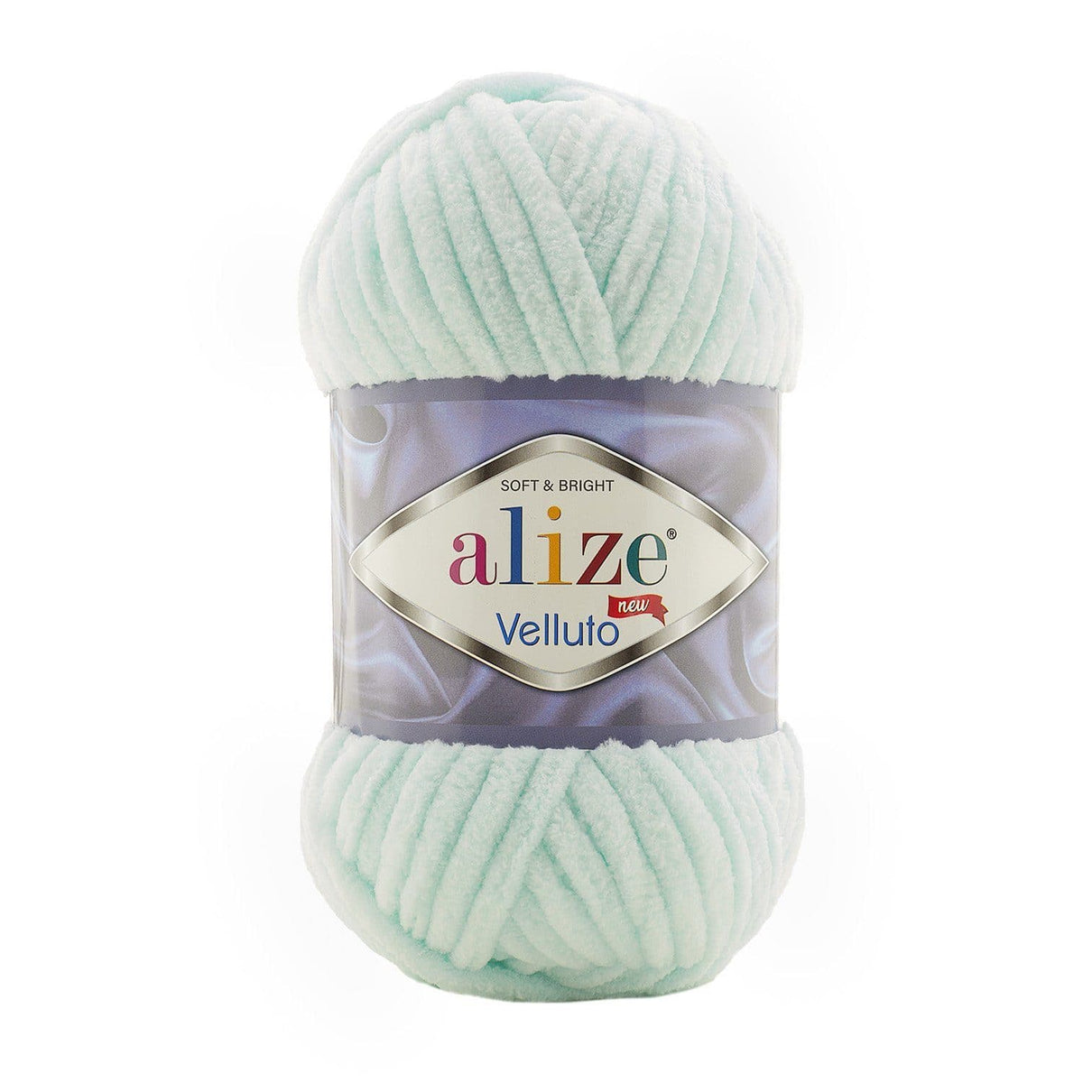 Alize Velluto 15 Spuma di mare – ciniglia spessa
