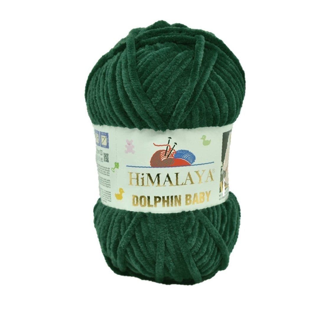 Himalaya Dolphin Baby 80362 Dark Green – plush chenille yarn
