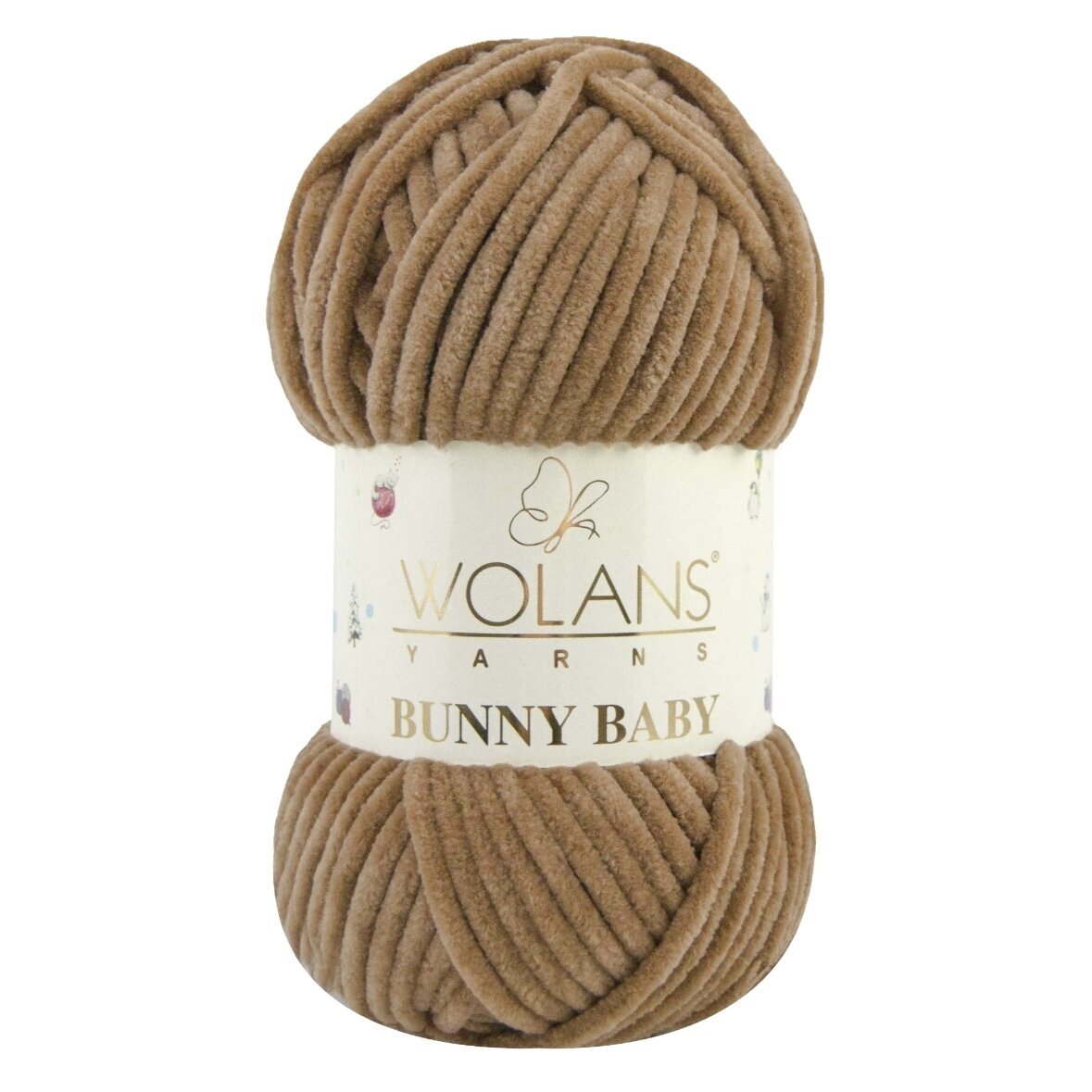 Wolans Bunny Baby 100-41 Tumši bēša – šenila dzija