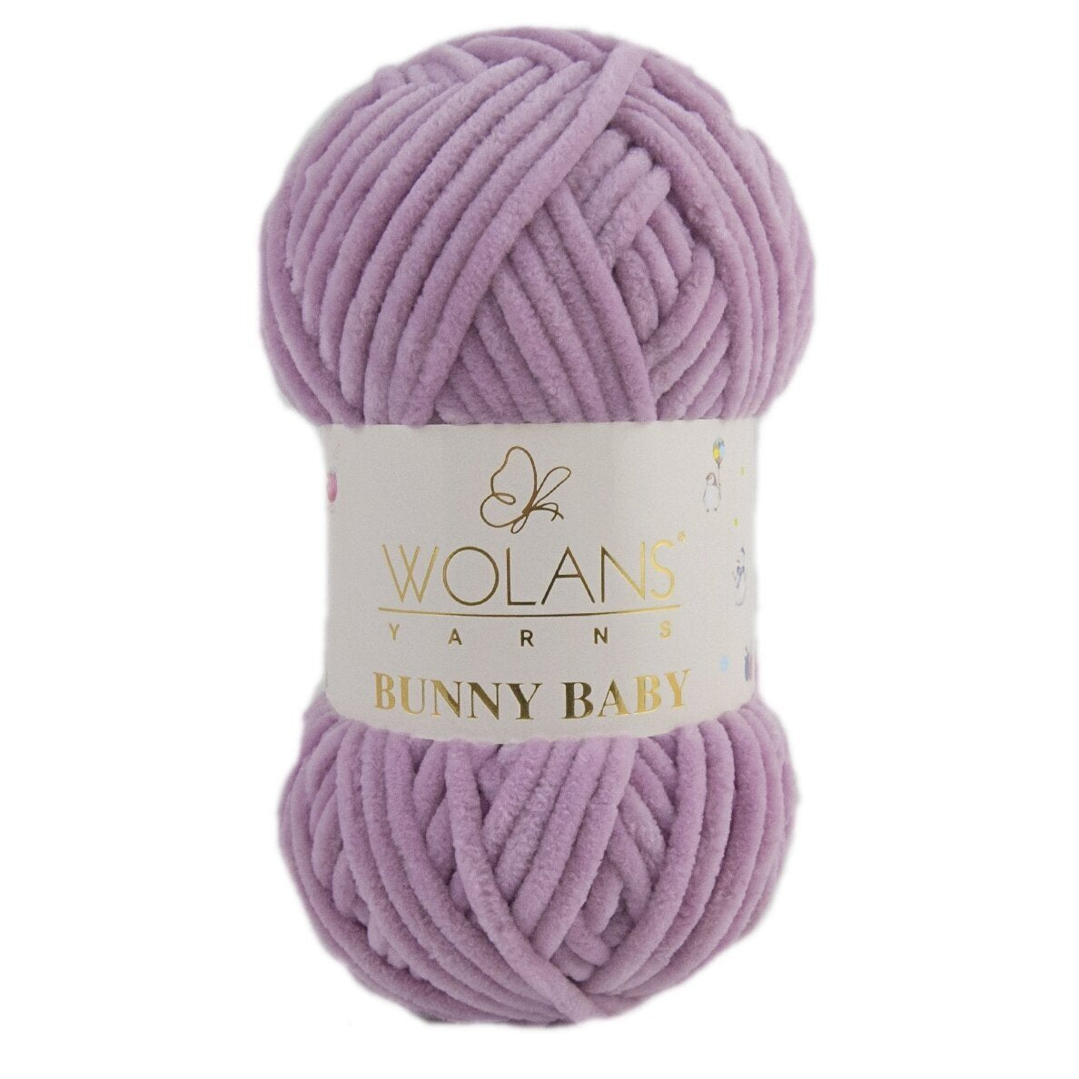 Wolans Bunny Baby 100-59 Pelēcīgi violeta – šenila dzija