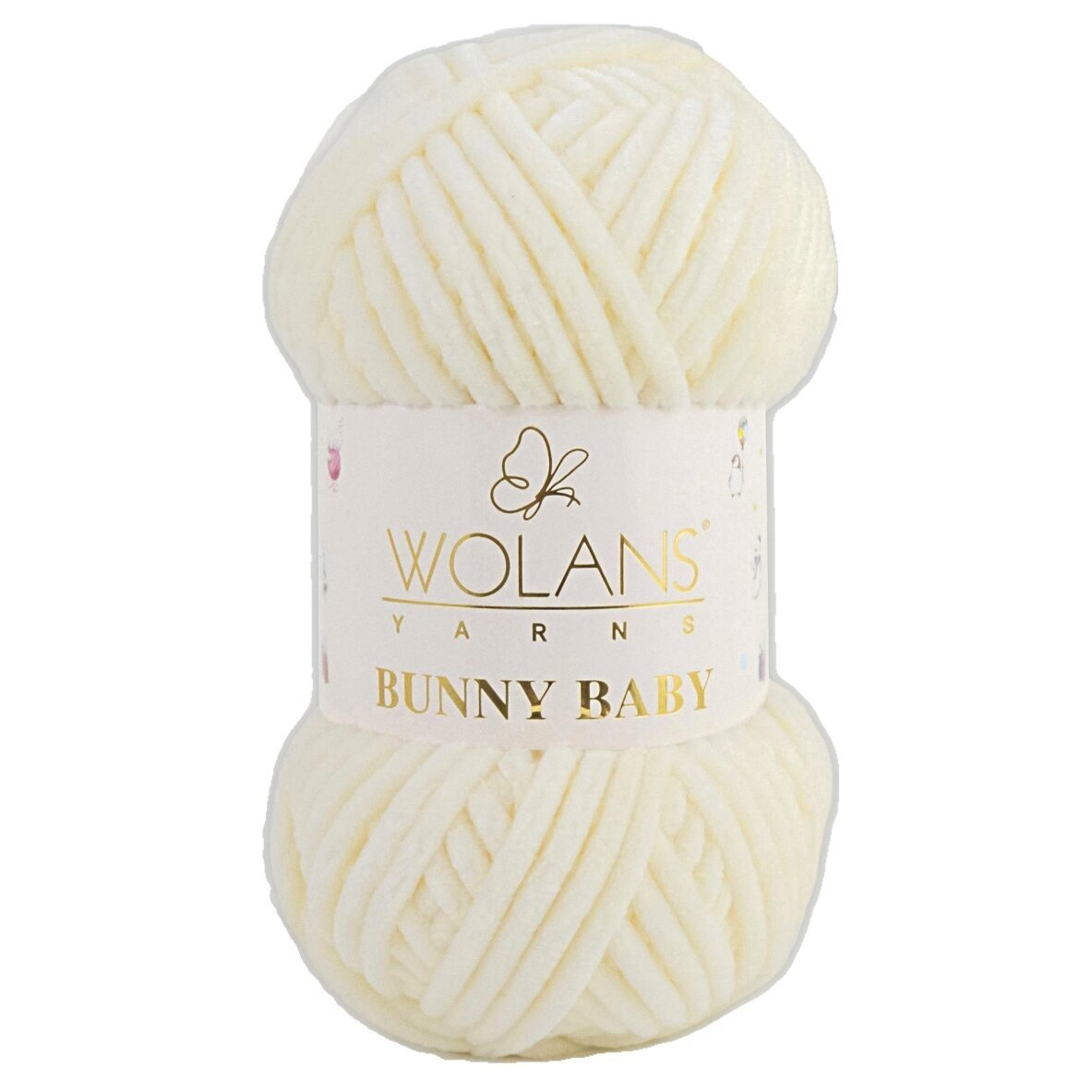 Wolans Bunny Baby 100-02 Vaniļas – šenila dzija