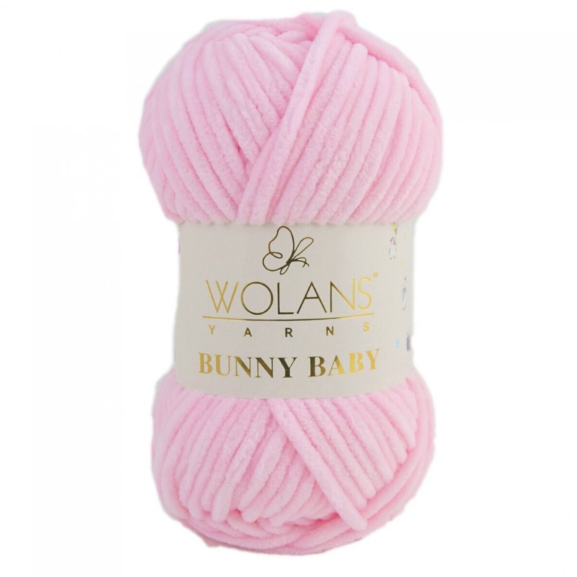 Wolans Bunny Baby 100-05 Baby Pink – plush chenille yarn