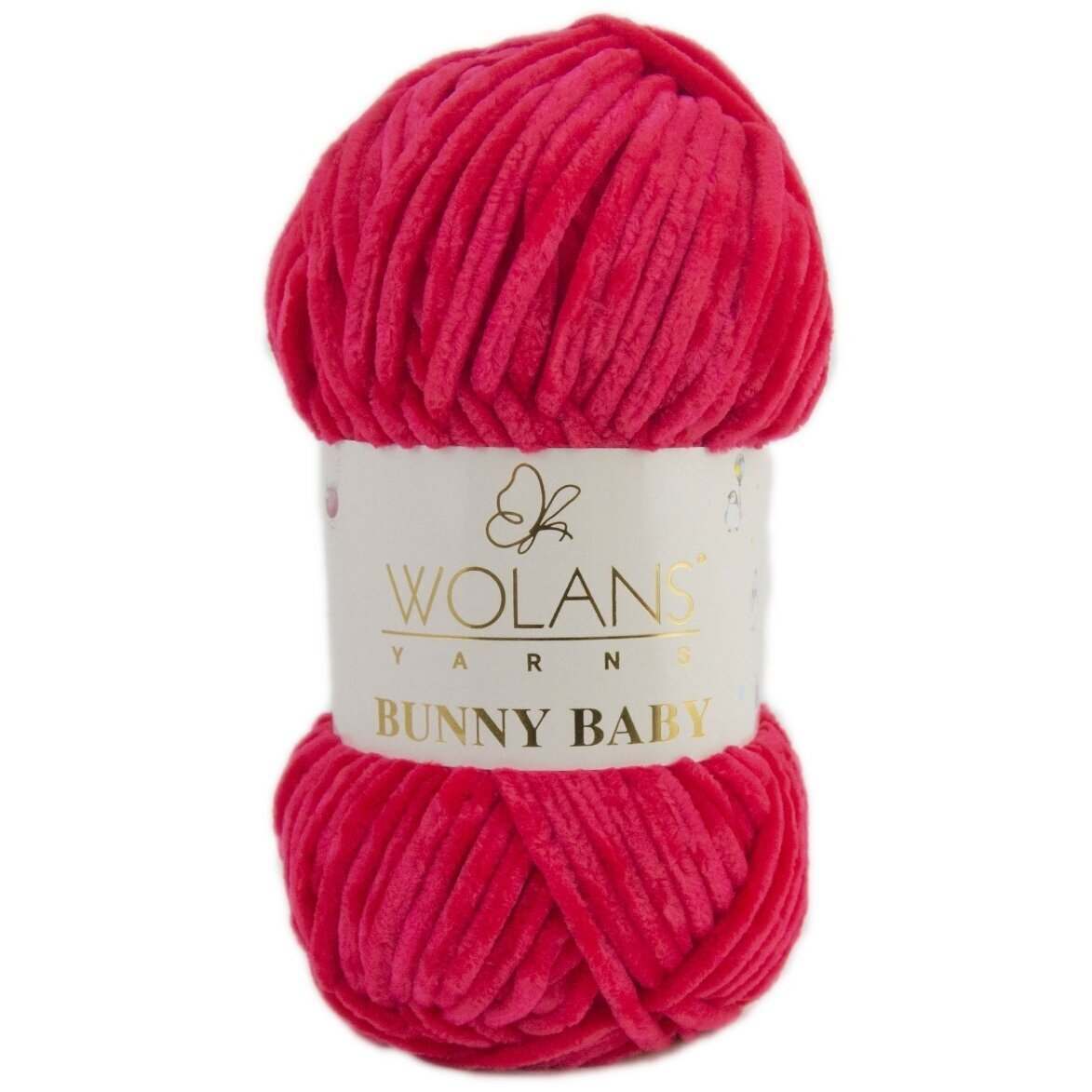 Wolans Bunny Baby 100-07 Ķiršu – šenila dzija
