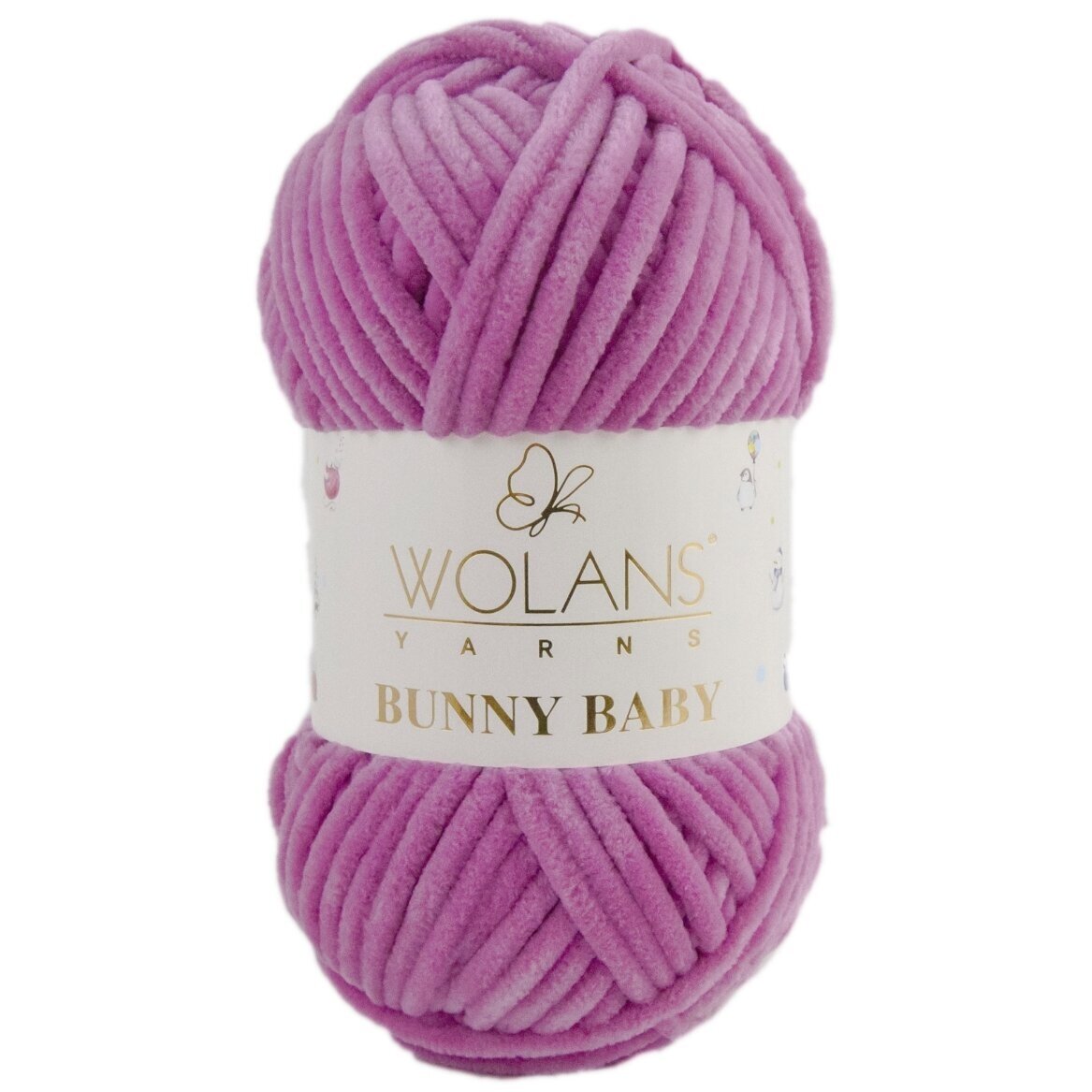 Wolans Bunny Baby 100-61 Tumši rozā – šenila dzija