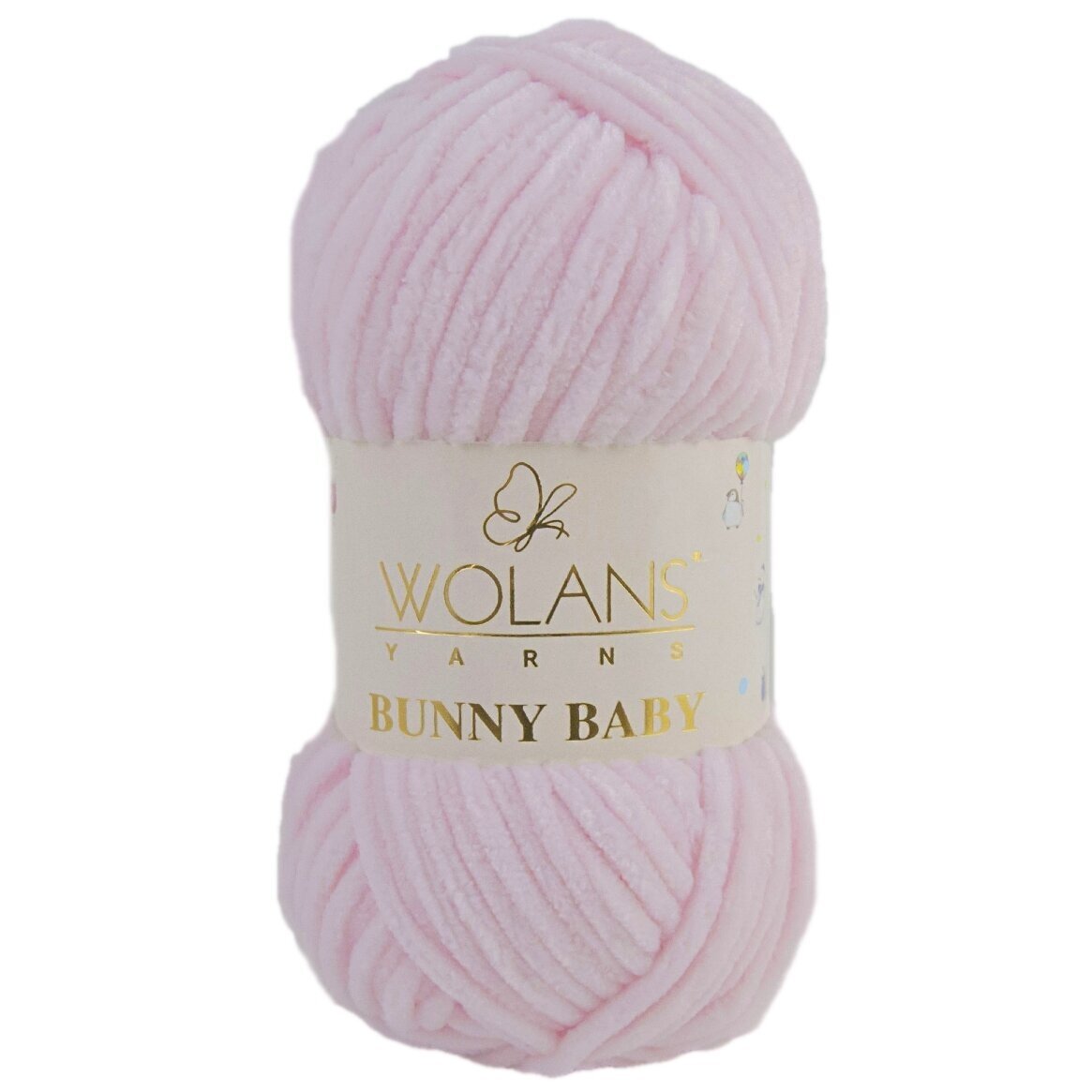 Wolans Bunny Baby 100-04 Pūdera rozā – šenila dzija